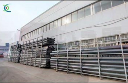 Zone d'usine de tuyaux en HDPE